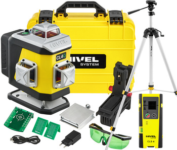 ZESTAW LASER KRZYŻOWY CL4G NIVEL SYSTEM + CZUJNIK STATYW