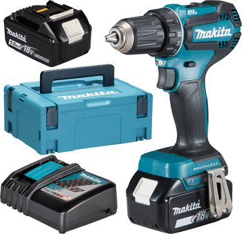 Wiertarko-wkrętarka 18V 2x5Ah DDF485RTJ Makita