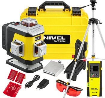 ZESTAW LASER KRZYŻOWY CL4R NIVEL SYSTEM + CZUJNIK STATYW