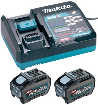 ZESTAW ZASILAJĄCY XGT 2 x AKUMULATOR 5Ah BL4050F + ŁADOWARKA DC40RA MAKITA