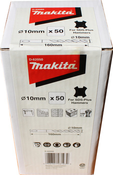 WIERTŁO DO BETONU 10x160mm SDS-PLUS 50 SZTUK MAKITA